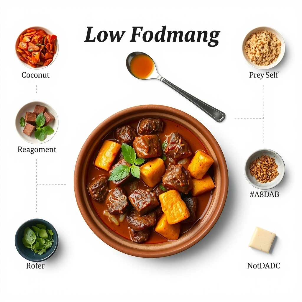 Indonesian low FODMAP rendang